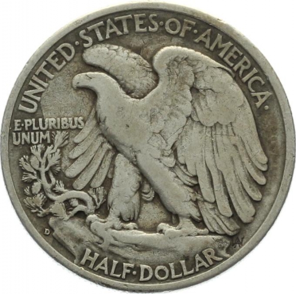 USA 1/2 Dollar 1936 D - Walking Liberty